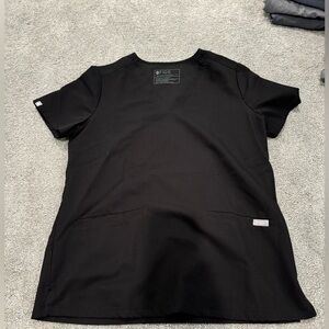 FIGS Black Scrub Top (small)